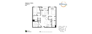 B-02  Two Bedroom w/Den