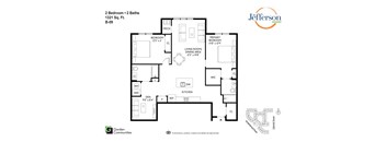 B-09 Two Bedroom w/Den