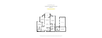 Castello with Mezzanine Floor Plan at La Jolla Crossroads Apartments, San Diego