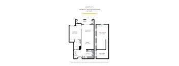 Medici with Mezzanine Floor Plan at La Jolla Crossroads Apartments, California