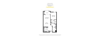 Chianti Floor Plan at La Jolla Crossroads Apartments, California