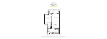 Medici Floor Plan at La Jolla Crossroads Apartments, San Diego, 92122