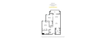 Siena Floor Plan at La Jolla Crossroads Apartments, California, 92122
