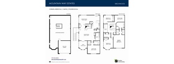 A floor plan for a home with a basement, first floor, and second floor is shown.