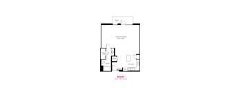 Boost Floor Plan at Metropolis Apartments, IRVINE, CA 92614