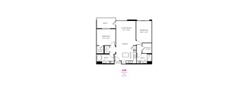 Hub Floor Plan at Metropolis Apartments, IRVINE, CA 92614