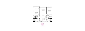 Impact Floor Plan at Metropolis Apartments, IRVINE California