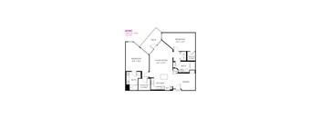 Sync Floor Plan at Metropolis Apartments, IRVINE