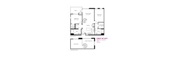 Crest Floor Plan at Metropolis Apartments, California, 92614