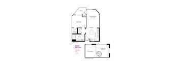 Edge Floor Plan at Metropolis Apartments, California