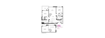 Verge Floor Plan at Metropolis Apartments, California