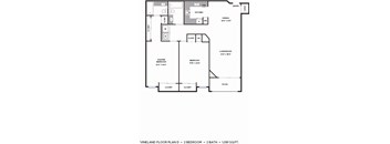 2 Bed 2 Bathroom Floorplan at Vineland Gardens, Studio City