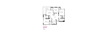 Premier Floor Plan at Metropolis Apartments, IRVINE, 92614