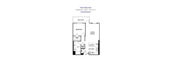 Messina Floor Plan at Torrey Gardens Apartments, San Diego