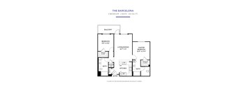 Barcelona Floor Plan at Torrey Gardens Apartments, California, 92130