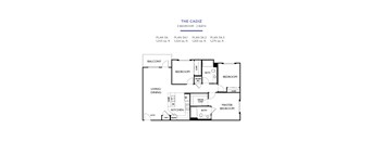 Cadiz Floor Plan at Torrey Gardens Apartments, San Diego, CA