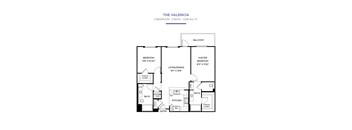 Valencia Floor Plan at Torrey Gardens Apartments, California