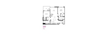 Verge Floor Plan at Metropolis Apartments, California