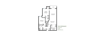 Two Bedroom Floor Plan at Costa Verde Village Apartments, San Diego, CA