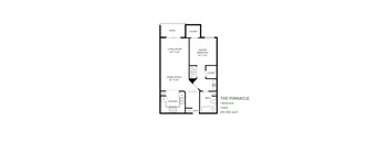 One Bedroom Floor Plan at Costa Verde Village Apartments, San Diego, 92122