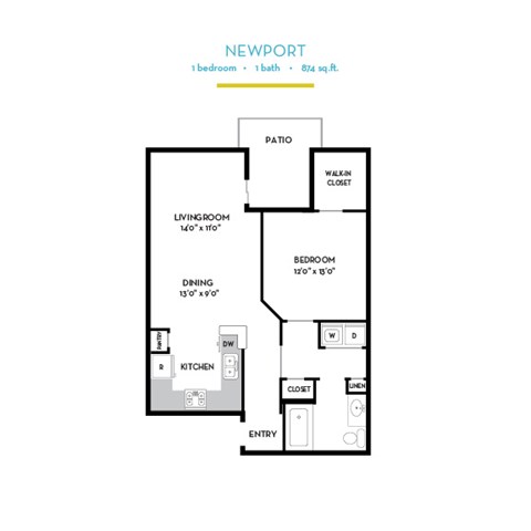 Newport Floor Plan at Vintage at Scottsdale, Arizona, 85260