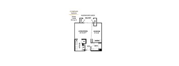 Compass Floor Plan at 360 Luxury Apartments, California