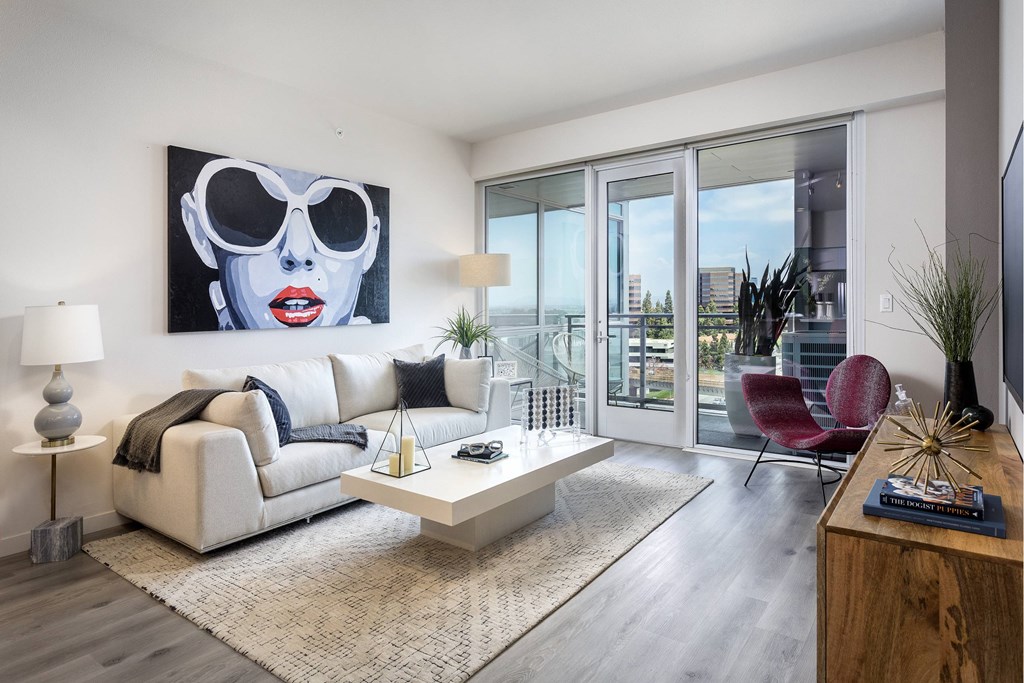 Modern Living Room at LUX by Garden*, San Diego