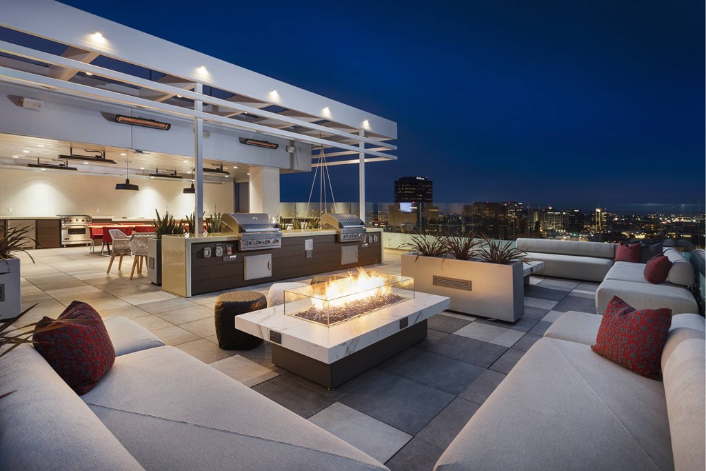 Outdoor Firepit Patio at LUX by Garden*, San Diego, California