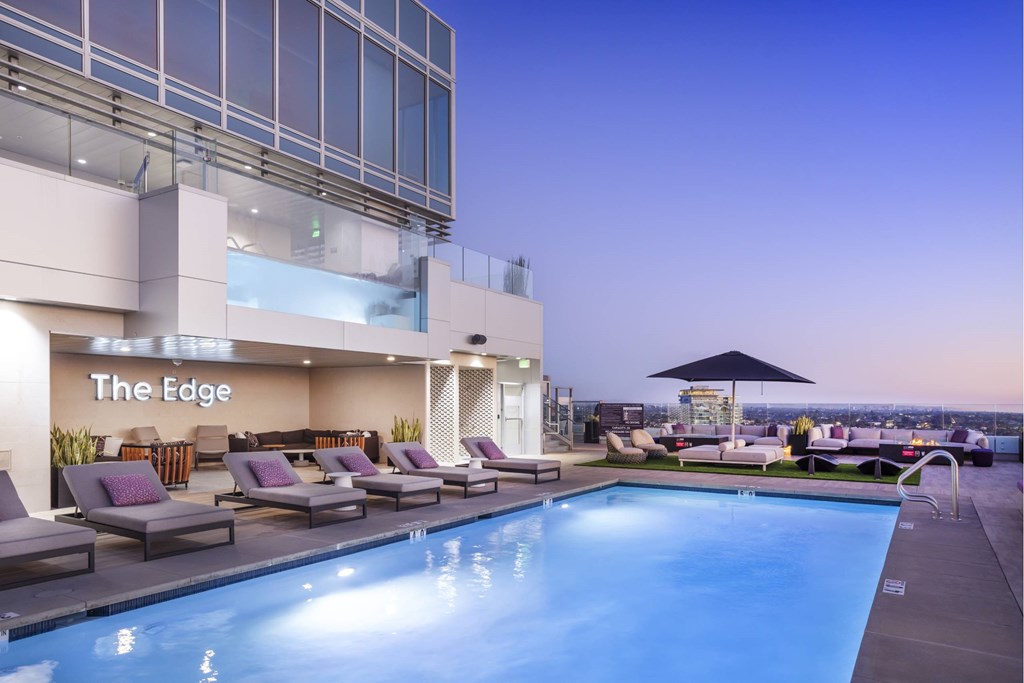 A swimming pool at LUX by Garden*, San Diego, CA