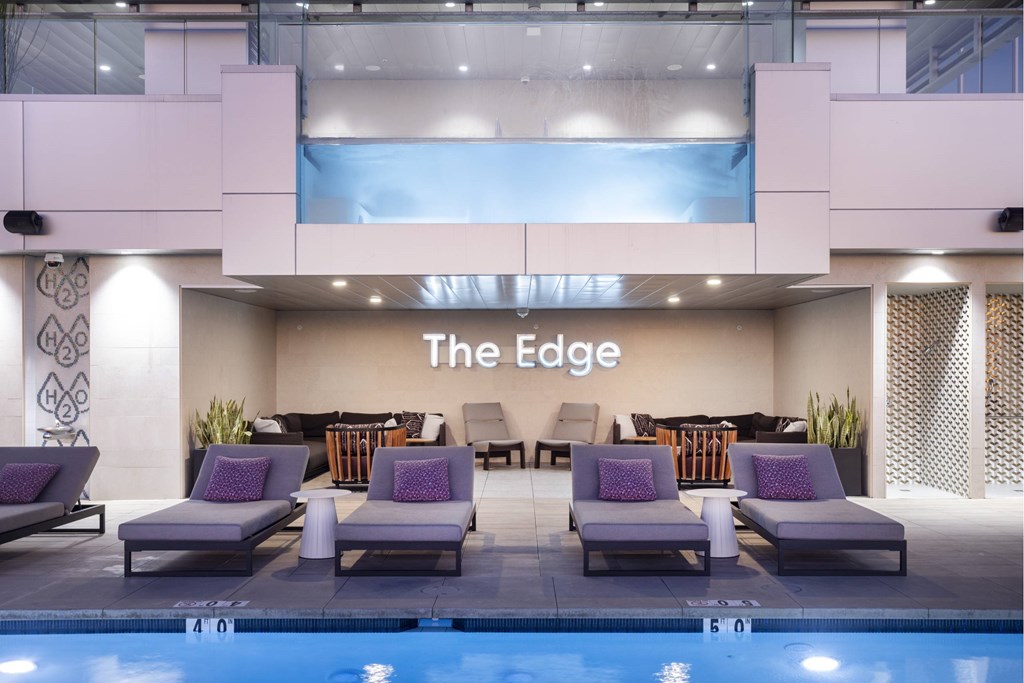 Poolside Relaxing Area at LUX by Garden*, California, 92122