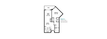 Regency Floor Plan at Towers at Costa Verde Apartments, San Diego