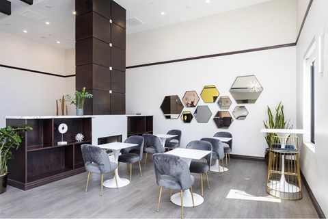 Lobby Lounge Area at Towers at Costa Verde Apartments, California, 92122