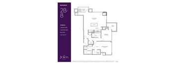 2B-8 Floor Plan at LUX by Garden*, San Diego, CA