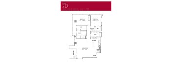 2D Floor Plan at LUX by Garden*, San Diego