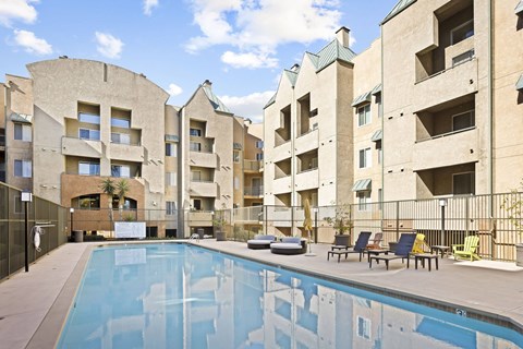 Pool View at Costa Verde Village Apartments, San Diego, CA