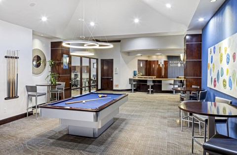 Billiards Table at Costa Verde Village Apartments, California