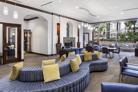 Clubhouse Lounge at Costa Verde Village Apartments, California, 92122
