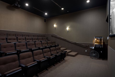 A movie theater at Costa Verde Village Apartments, San Diego, 92122