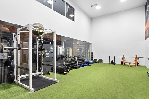 Modern Fitness Center at Costa Verde Village Apartments, San Diego, CA