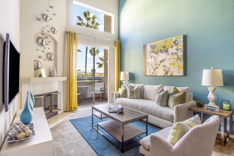 Spacious Living Area at Costa Verde Village Apartments, San Diego