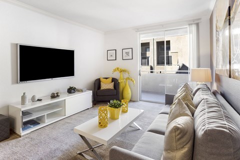 Modern Living Area at Costa Verde Village Apartments, San Diego, 92122