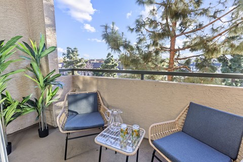 Balcony And Patio at Costa Verde Village Apartments, California