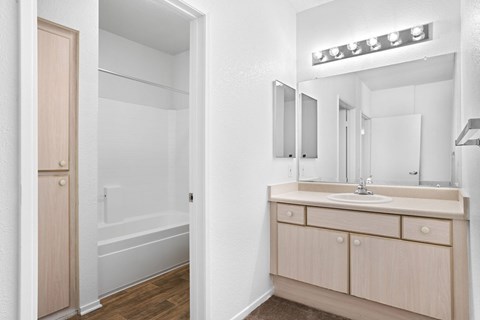 Modern Bathroom at Costa Verde Village Apartments, California, 92122