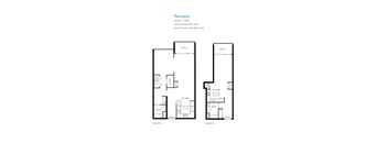 Panzano Floor Plan at Towers at Costa Verde Apartments, California