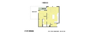 1 BED (21-1C)