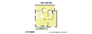1 BED + Den (1DENAADA)