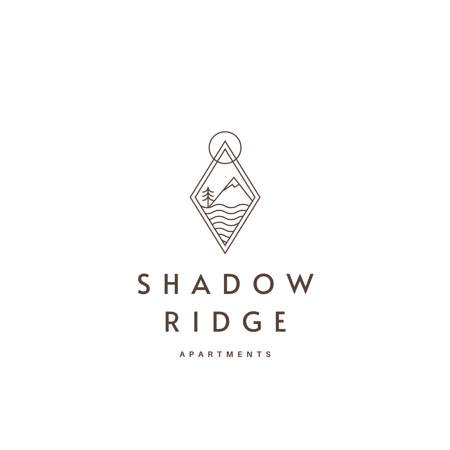 a logo for shadow ridge apartments