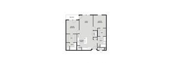 a floor plan of a bedroom apartment