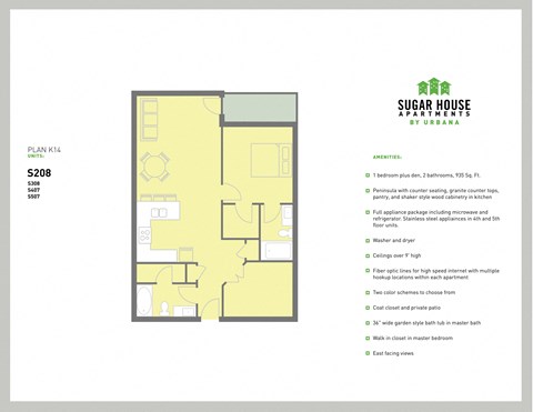 a diagram of the floor plan of the sugar house headquarters at Sugar House Apartments By Urbana, Salt Lake City, UT, 84105