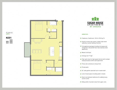 floor plan of the super house at Sugar House Apartments By Urbana, Salt Lake City, UT, 84105